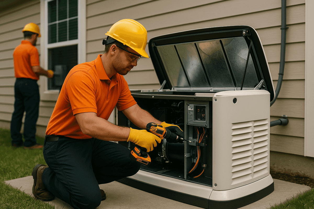 Backup Generators service by Heintz Electric