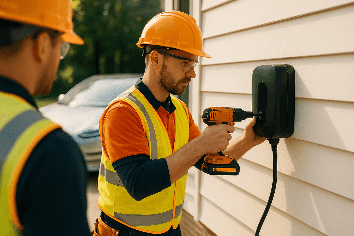 EV Chargers service by Heintz Electric