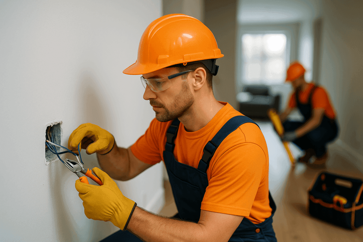 Re-wiring service by Heintz Electric